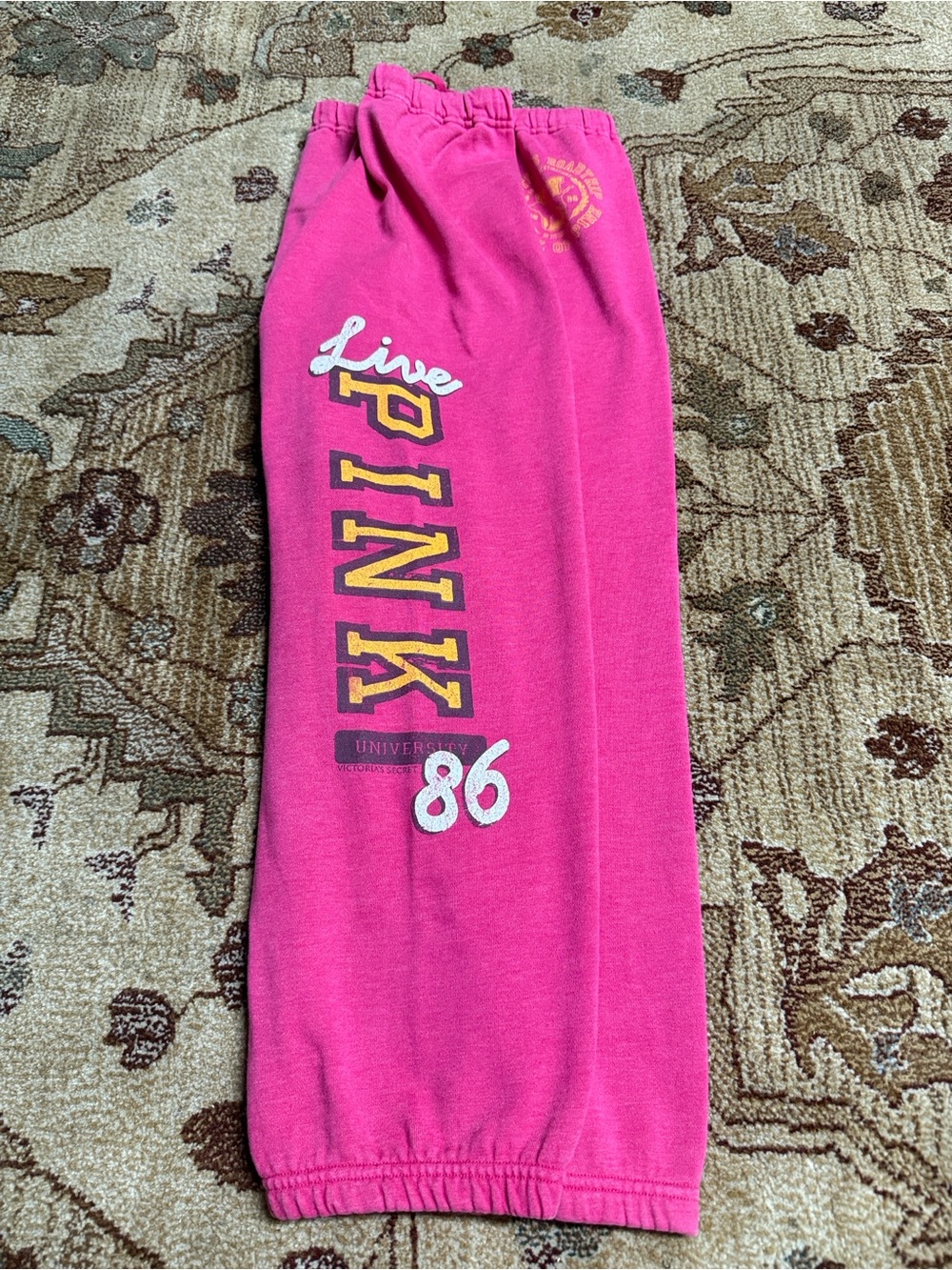 Pink Victoria’s Secret a list roadtrip live pink sweatpants m